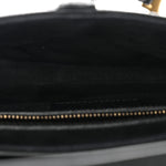 Grained Calfskin Saddle Bag Black