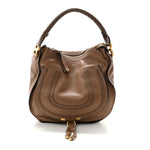 Calfskin Medium Marcie Satchel Nut