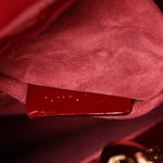 Patent Cannage Small Lady Dior Cherry Red