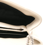 Calfskin Y Quilted Monogram Small Loulou Chain Satchel Ivory