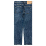 5 Pocket Straight Leg Trousers - Mid Blue