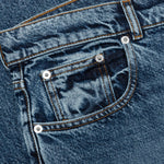 5 Pocket Straight Leg Trousers - Mid Blue