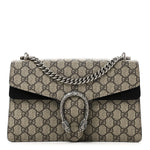 GG Supreme Monogram Small Dionysus Shoulder Bag Black