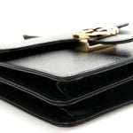 Dollar Calfskin Small Interlocking G Shoulder Bag Black