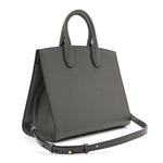 Hammered Calfskin Medium The Studio Box Bag Sparrow