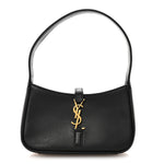 Smooth Calfskin Le 5 A 7 Mini Hobo Black