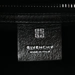 Washed Denim Mini Antigona Shoulder Bag Black