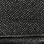 Grained Calfskin Graffiti BB Chain Wallet Black Bleu Violet
