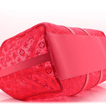 Monogram Fluo See Through Keepall Bandouliere 50 Rose