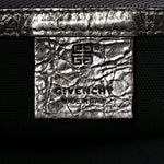 Metallic Calfskin Medium Voyou Bag Silver