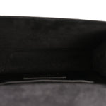 Calfskin Crocodile Embossed Small Classic Monogram Kate Tassel Satchel Black