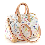 LV X TM Monogram Multicolor Speedy Bandouliere 25 White