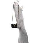 Lambskin Quilted Chanel 19 Wallet On Chain WOC Black