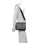 Lambskin Embossed Monogram Coussin PM Black
