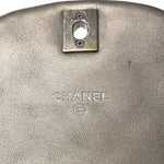 Metallic Calfskin Quilted Mini Coco Mail Clutch Ruthenium