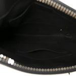 GG Supreme Monogram Web Small Flat Messenger Bag Black Grey