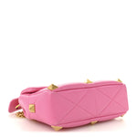 Nappa Medium Roman Stud Shoulder Bag Feminine Pink