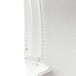Caviar Quilted Medium Double Flap White