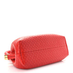 Calfskin Nanogram Embossed Clutch Red