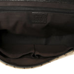 Monogram Flap Messenger Bag Beige Dark Brown