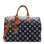 Calfskin Monogram Speedy P9 Bandouliere 50 Indigo