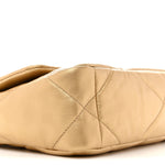 Metallic Goatskin Quilted Medium Chanel 19 Flap Gold