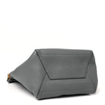 Soft Grained Calfskin Sangle Bucket Bag Grey