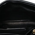 Lambskin Small GG Milano Top Handle Shoulder Bag Black