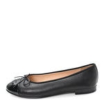 Lambskin Patent Cap Toe Ballerina Flats  39.5 Black