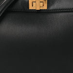 Shiny Nappa Petite Peekaboo I SEE U Satchel Black