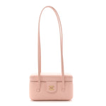 Shiny Caviar Preppy Coco Long Vanity With Strap Light Pink