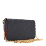 Empreinte Pochette Felicie Chain Wallet Marine Rouge