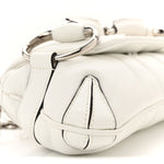Nappa Vertical Matelasse Small Maxi Horsebit Chain Shoulder Bag Great White