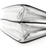 Rock Millenium Laminata Medium Peekaboo I SEE U Satchel Argento