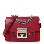 Goatskin Mini GV3 Shoulder Bag Cherry Red
