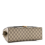 X GUCCI GG Supreme Monogram Medium Hourglass Top Handle Bag Beige Ebony