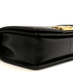 Lambskin Quilted Medium Boy Flap Black
