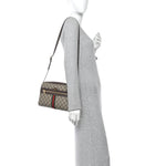 GG Supreme Monogram Web Small Ophidia Shoulder Bag Brown