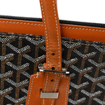 Goyardine Stripe Sac Marie Galante GM Black Gold