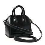 Shiny Lord Calfskin Micro Antigona Black
