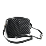 Calfskin Matelasse Monogram Lou Camera Bag Black