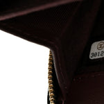 Caviar Quilted Phone Holder With Chain Black