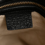 Pebbled Calfskin Medium Soho Chain Shoulder Bag Black