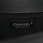 Caviar Quilted Medium Boy Flap Black