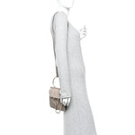 Suede Calfskin Mini Faye Bracelet Bag Motty Grey