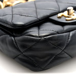Lambskin Quilted Mini CC Funky Town Flap Black
