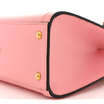 Wonka Grain Calfskin Mini Diana Tote Bag Wild Rose Black