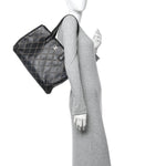 Calfskin Wild Stitch Large Tote Black