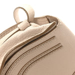 Grained Calfskin Mini Marcie Saddle Bag Blush Nude