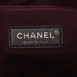 Snakeskin Glazed Calfskin Quilted Urban Mix Tote Black